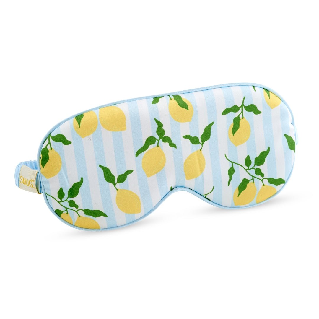 SMUG Satin Sleep Mask - Lemon Stripe