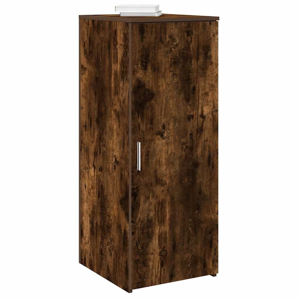 Walplus Engineered Wood Storage Cabinet - Dark Oak - 40 x 45 x 103.5 cm