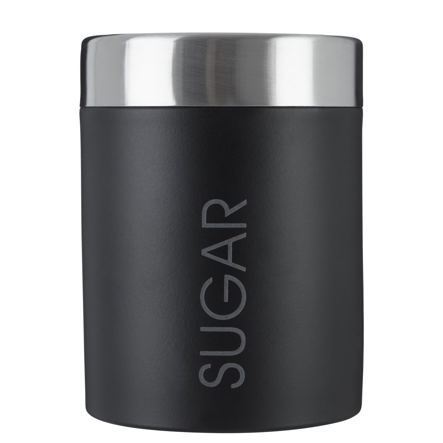 Orsina Liberty Enamel Sugar Canister – Black and Silver