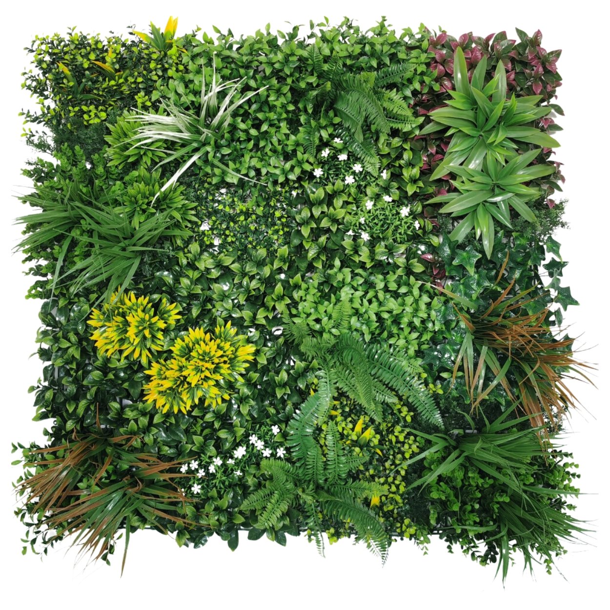Ark Mat Artificial Living Wall Panel - Lowther Green - 1m x 1m