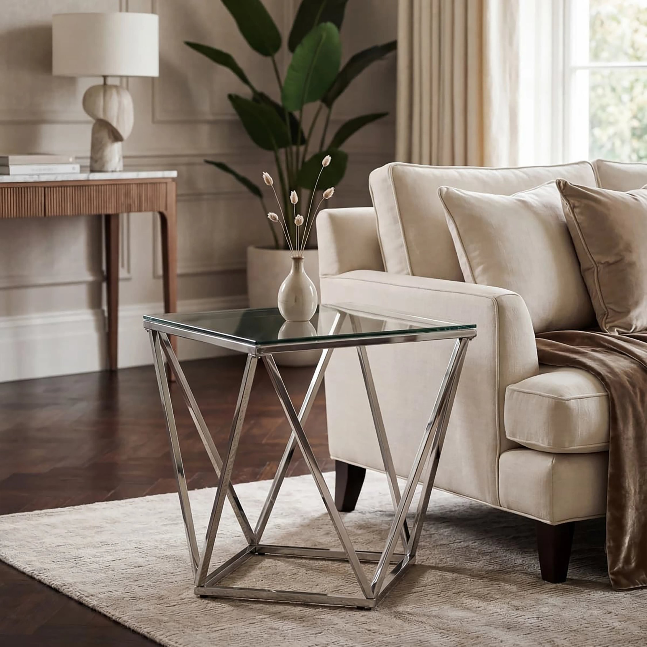 Orsina Allure Small Inverted Prism End Table