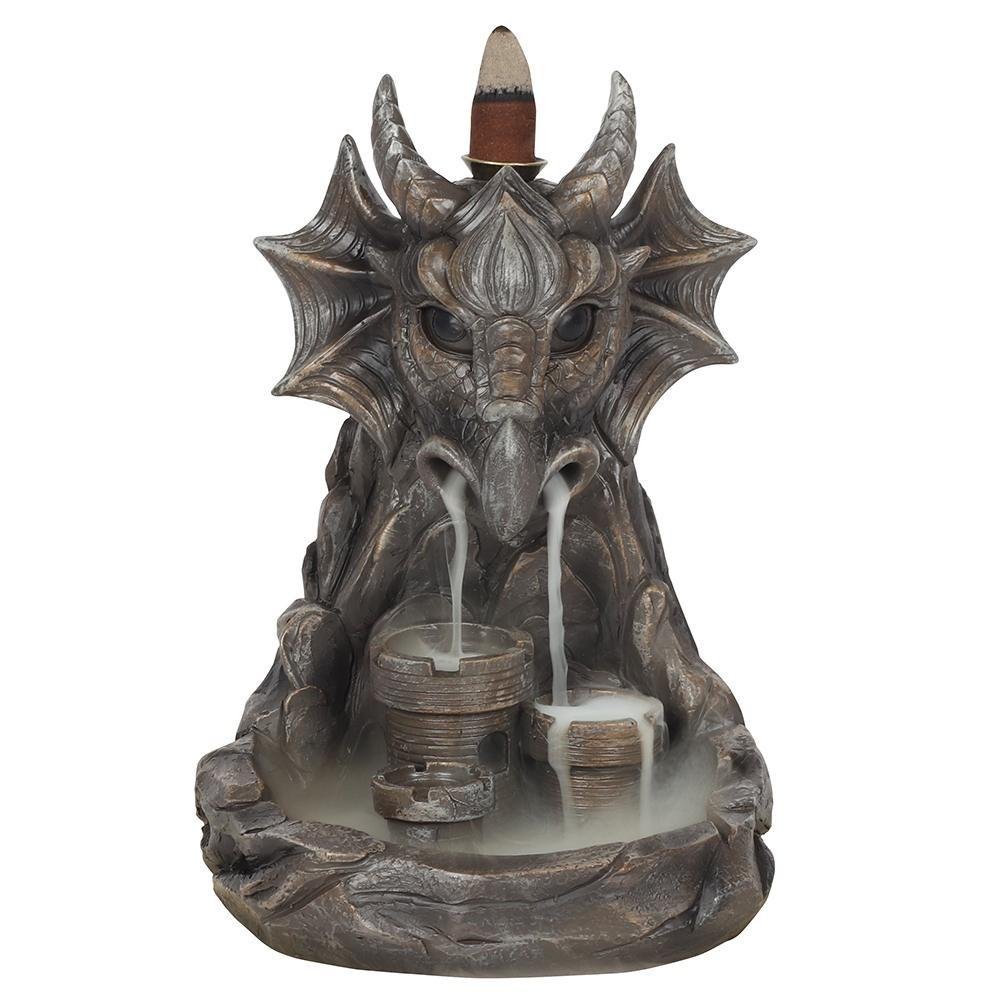 Something Different Dragon Backflow Incense Burner - Grey