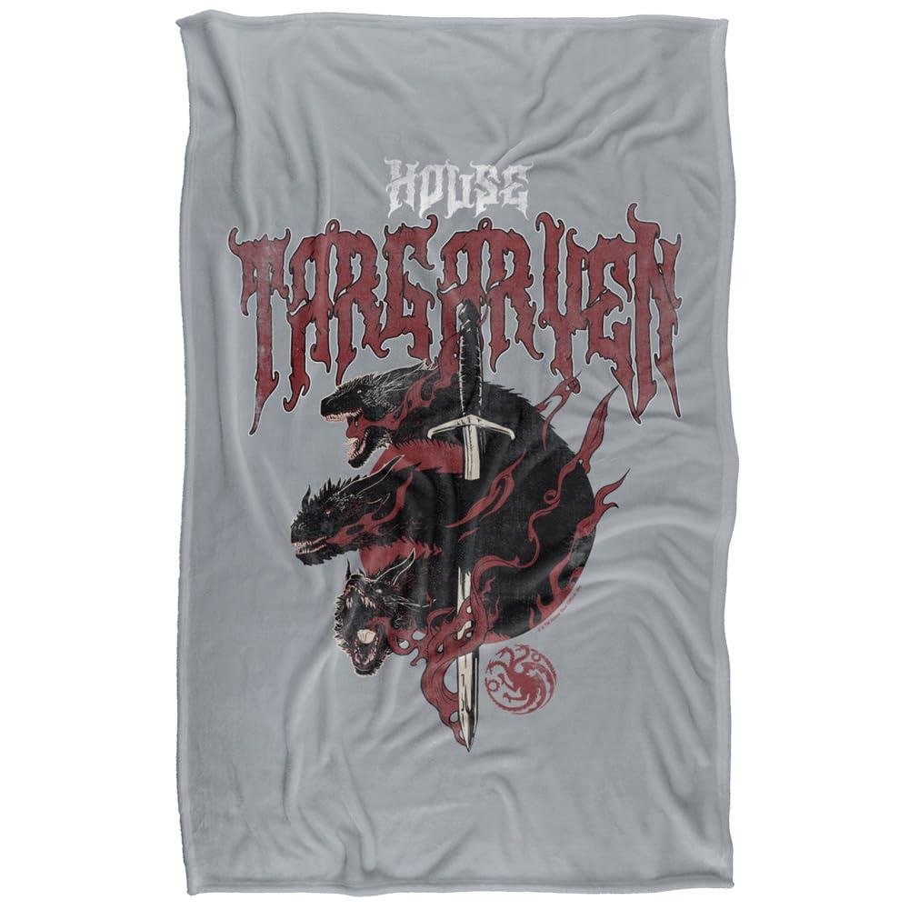 Game of Thrones House Targaryen Dragon Blanket - 147cm x 91cm