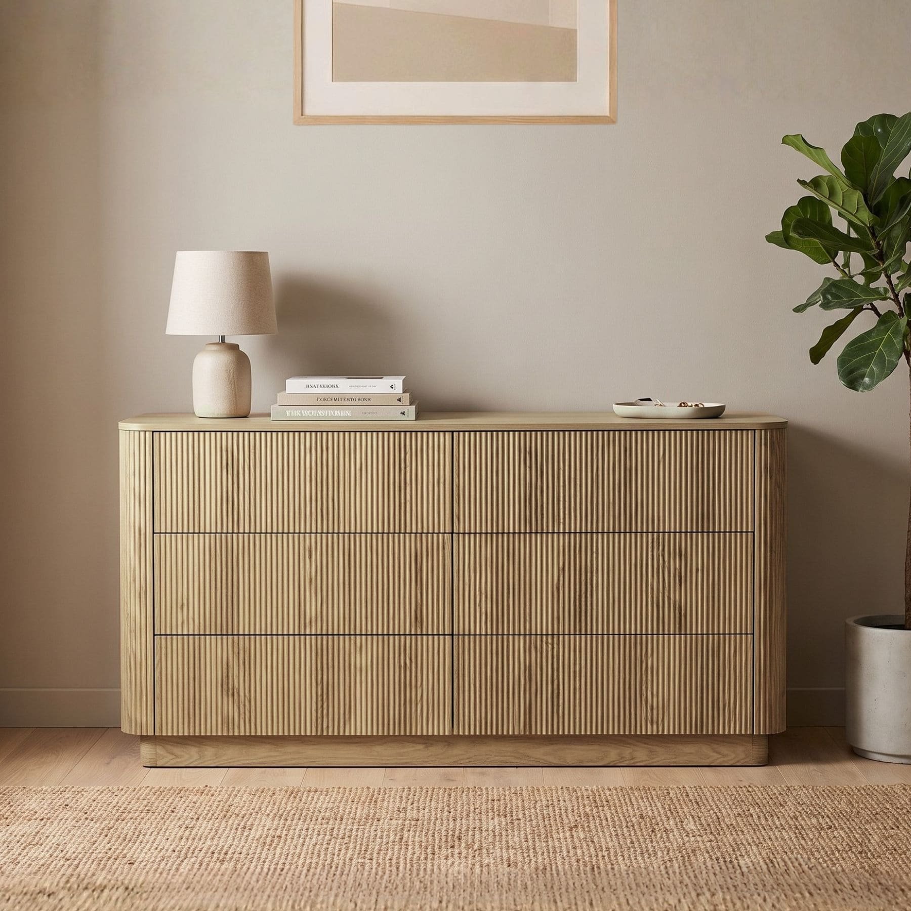 Home Source Winthorpe 6 Drawer Chest – Oak