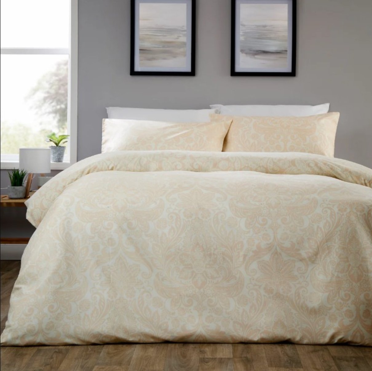New Edge Blinds Aria Microfibre Natural Duvet Set - Double