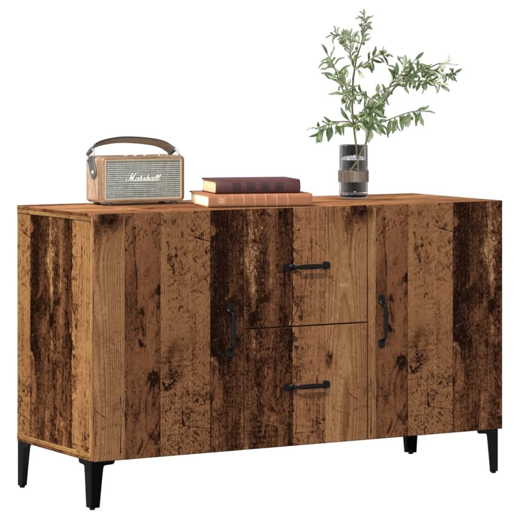 Walplus Engineered Wood Sideboard - Old Wood - 100 x 36 x 60 cm