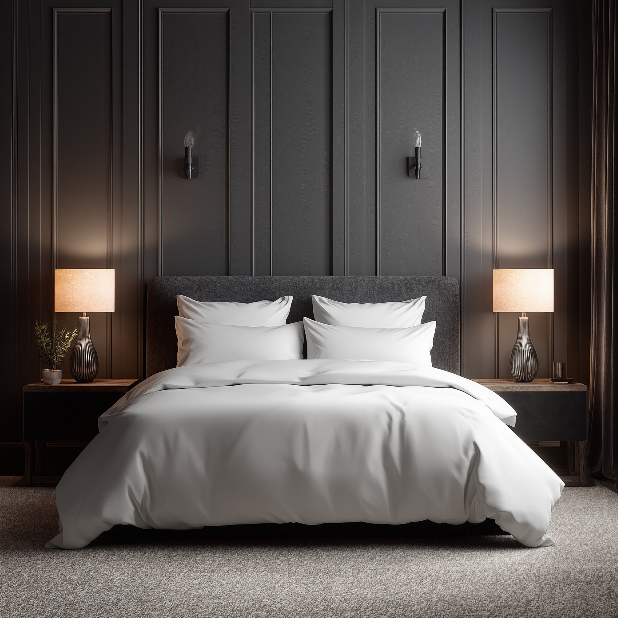 Snug City Luxury 400TC Cotton Sateen Duvet Cover Set  - Single - White