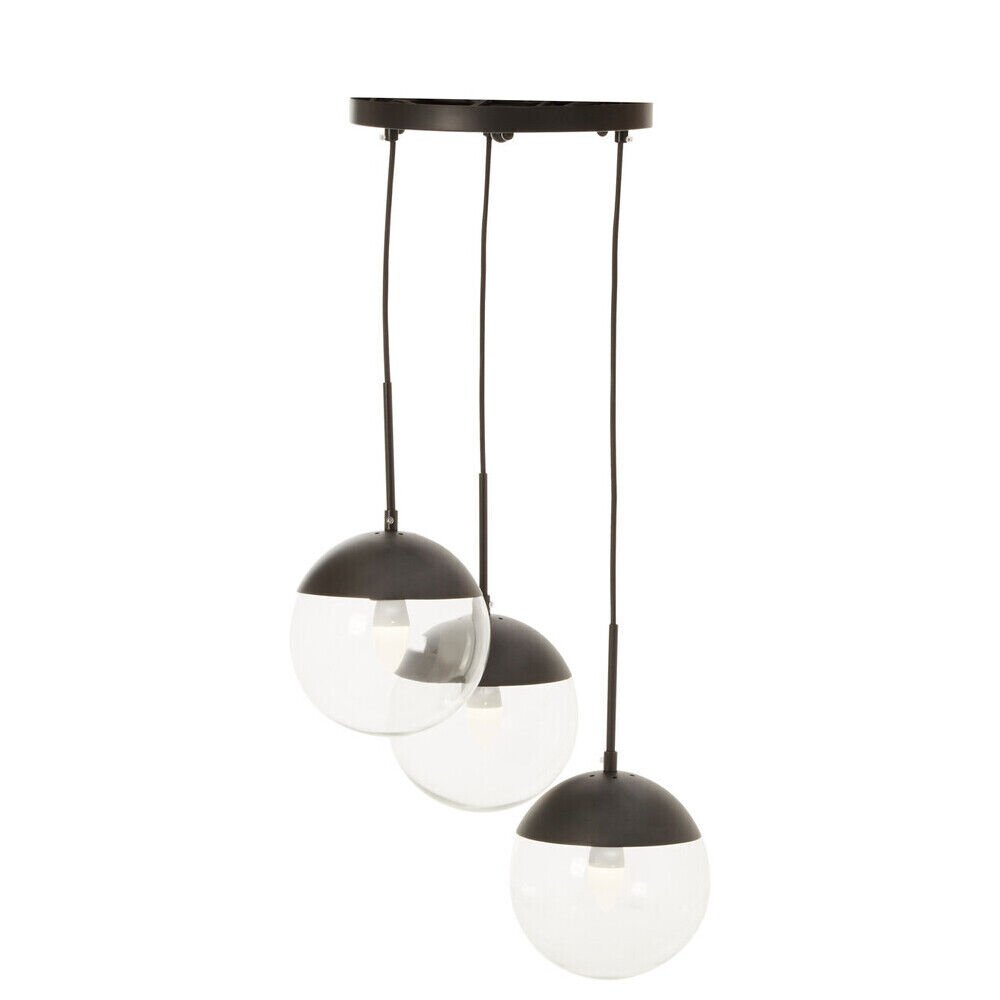 Orsina Revive Dia 3-Light Globe Pendant Light - Black