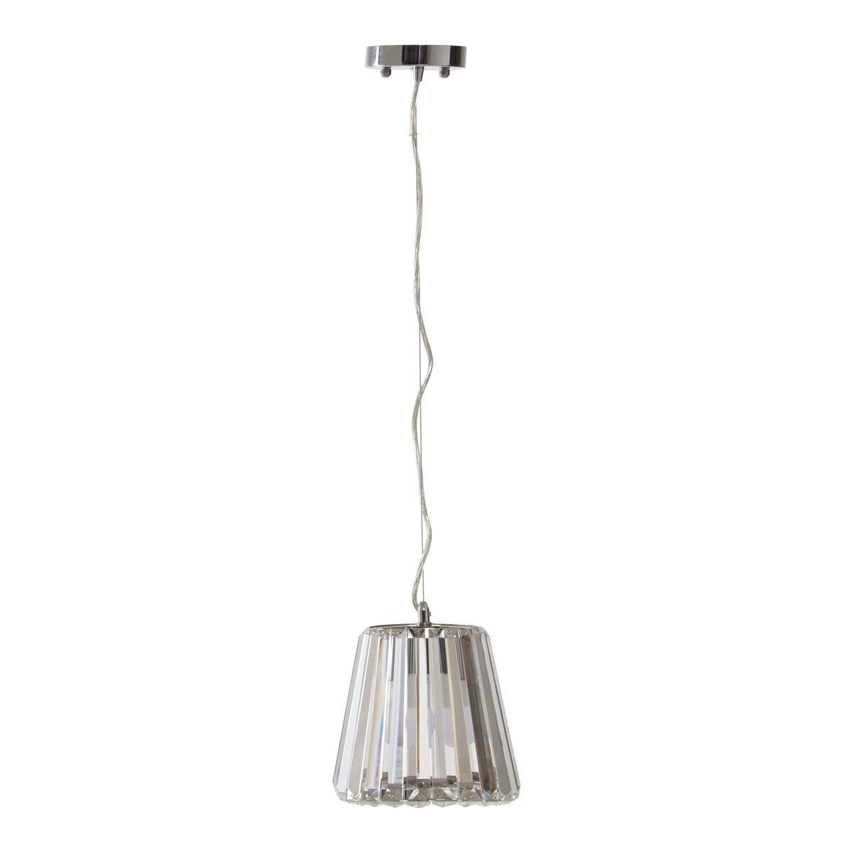Orsina Crystal Metal Pendant Light - Chrome