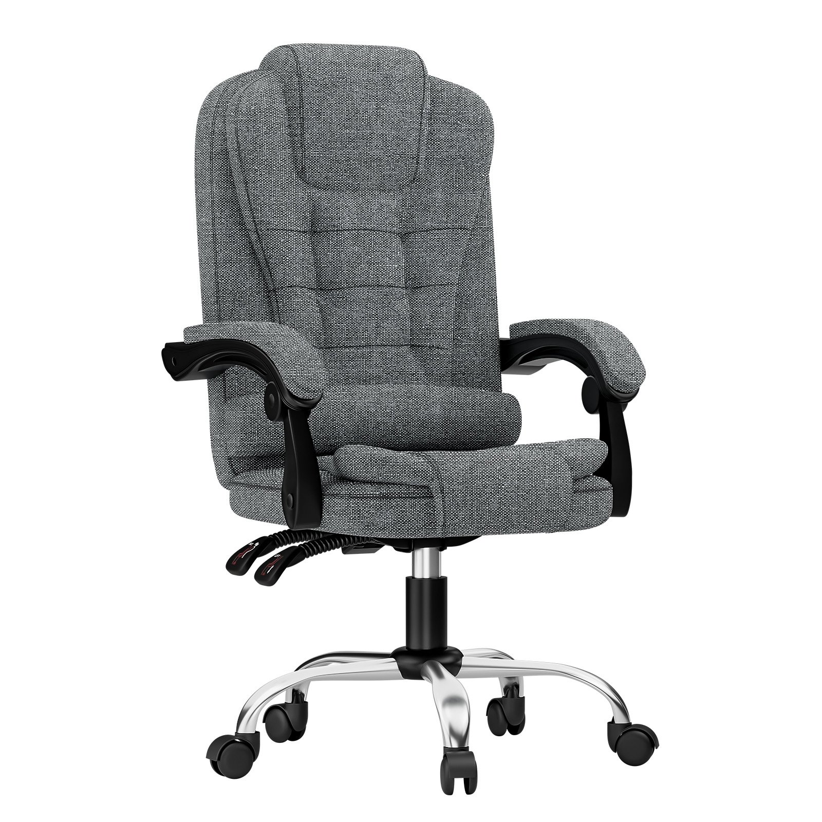 Rattantree Fabric Ergonomic Swivel Office Chair - Light Grey