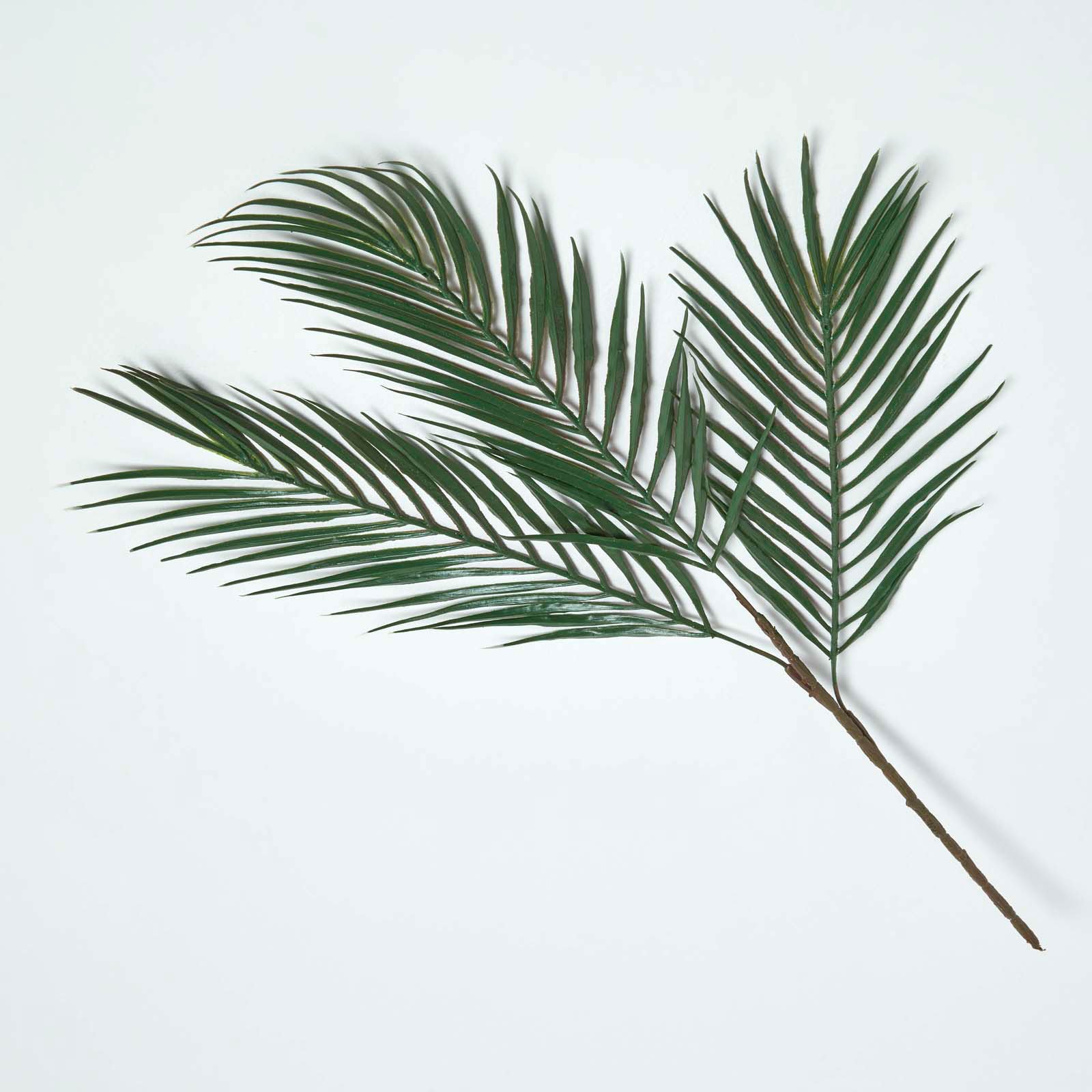 Homescapes Polyester Palm Leaf Single Stem Artificial Plant - Green
