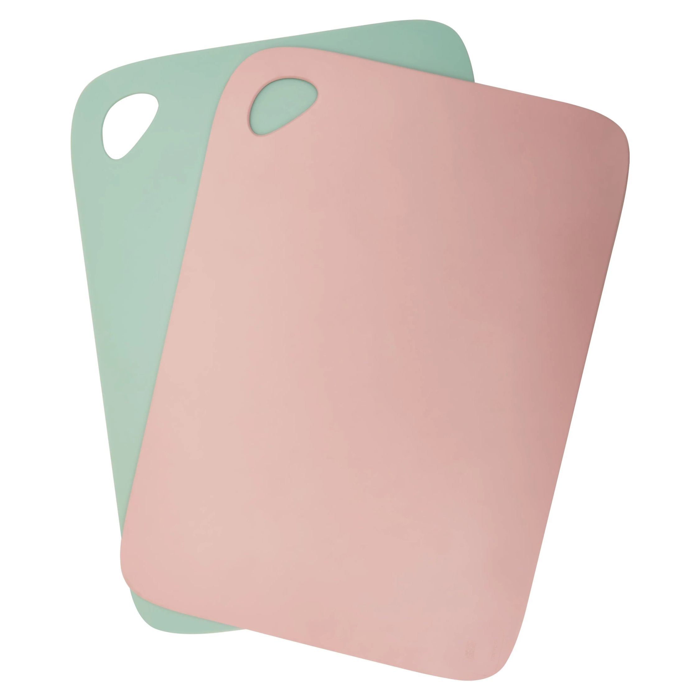 Orsina Set Of Two Flexible Chopping Mats - Pink And Green