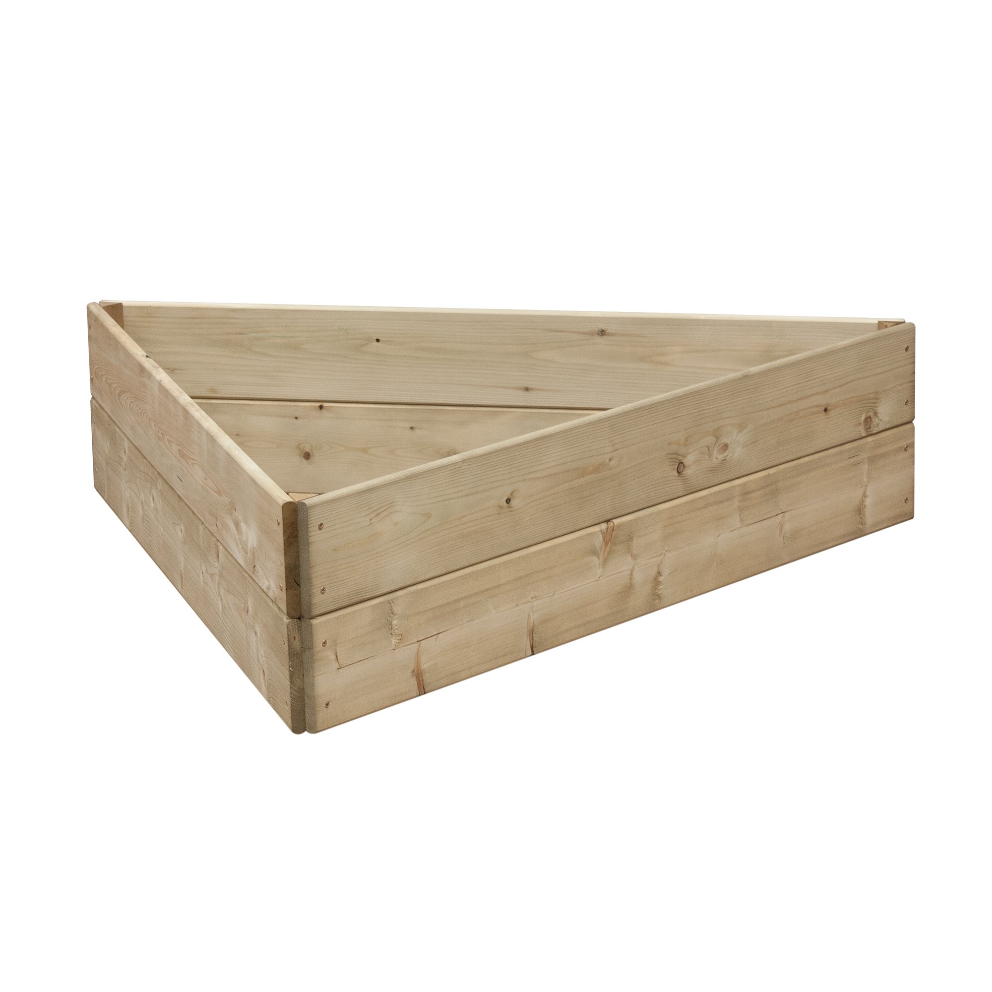 Greena Triangular Wooden Raised Bed 30 cm High, 120cm each side