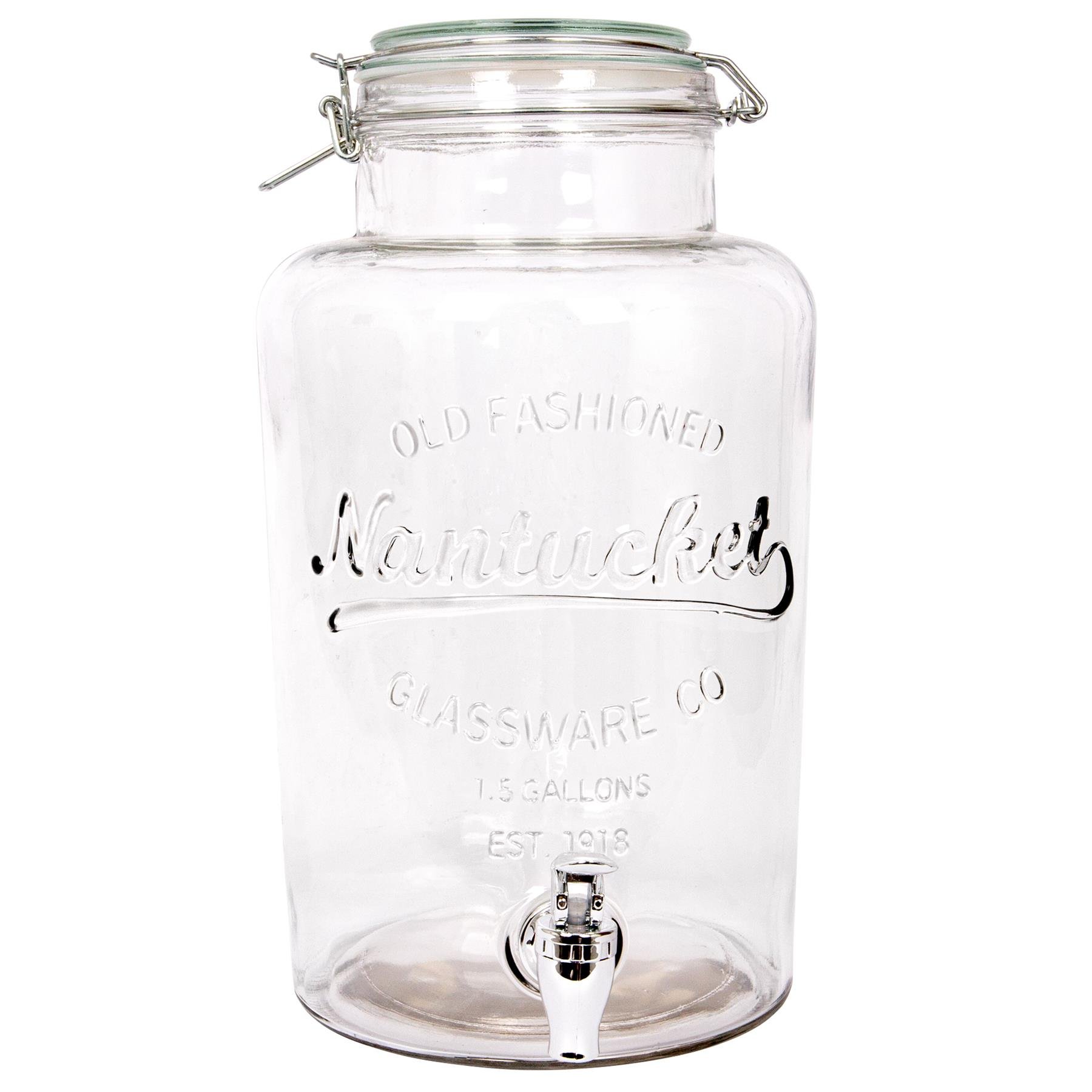 Rink Drink Glass Drinks Dispenser with Tap
