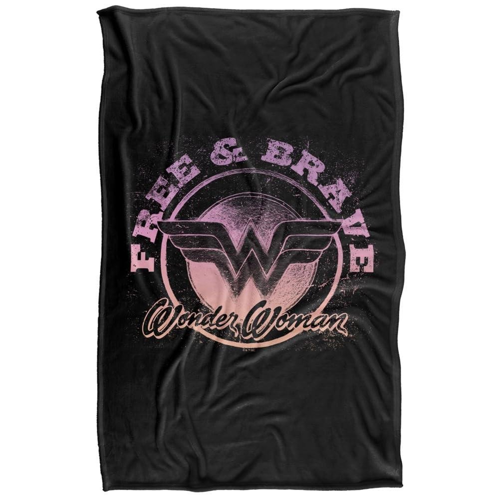 Wonder Woman Free And Brave Blanket - 147cm x 91cm