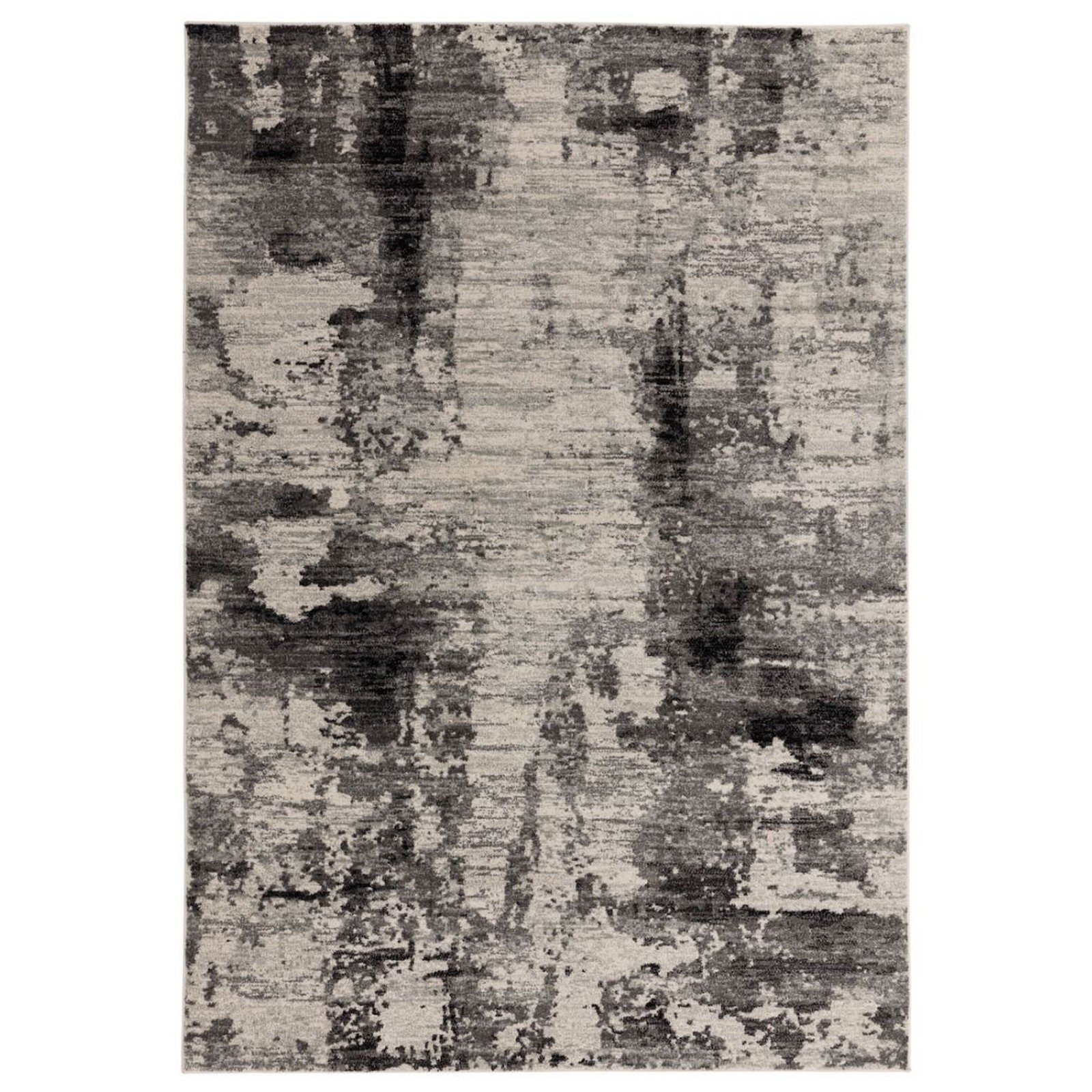 Mega Flooring Black Modern Abstract Rug - 80 x 150cm