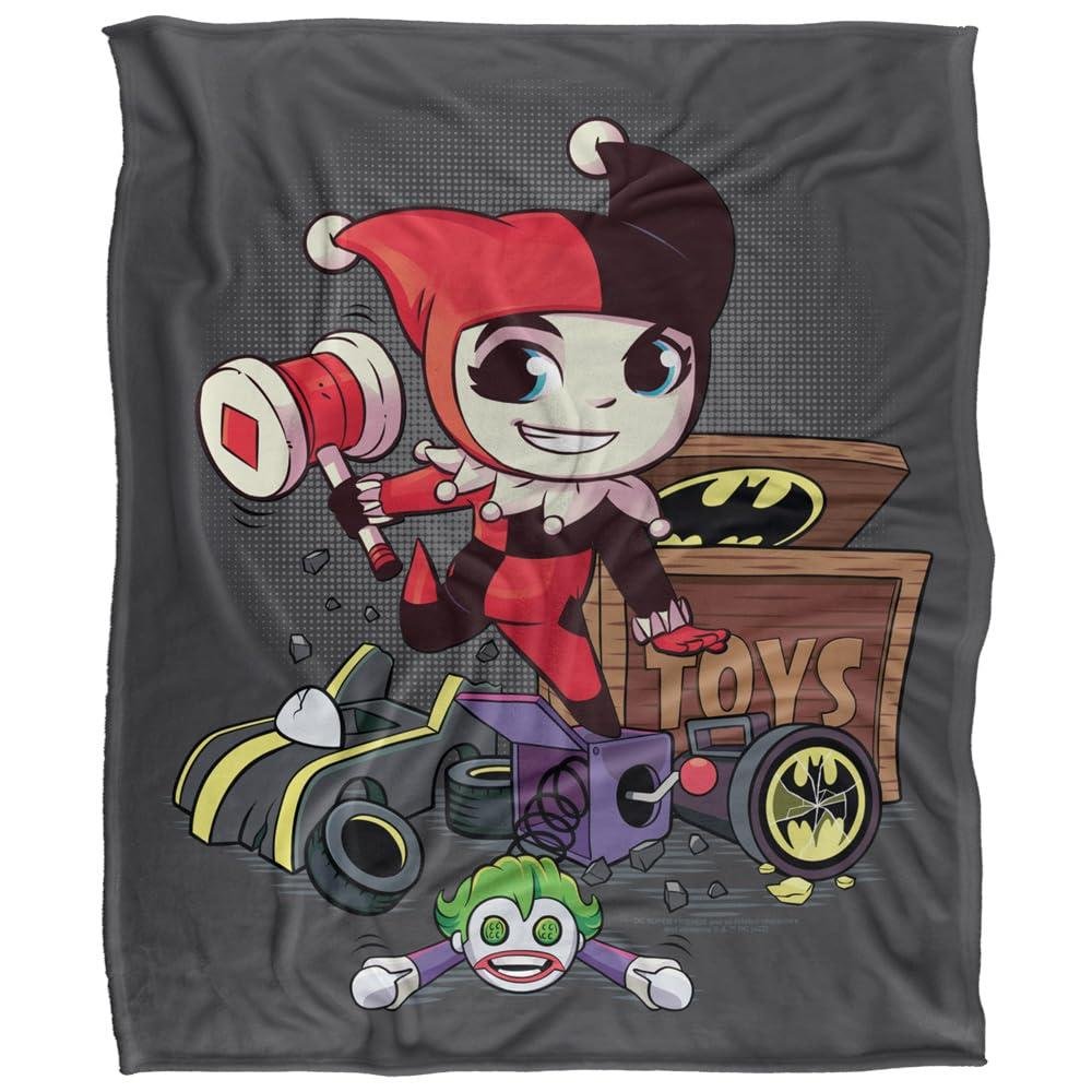 DC Super Friends Harley Quinn Blanket - 147cm x 91cm