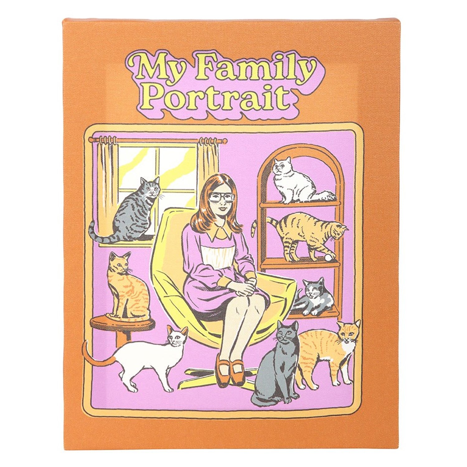 Steven Rhodes My Family Portrait Canvas Plaque
