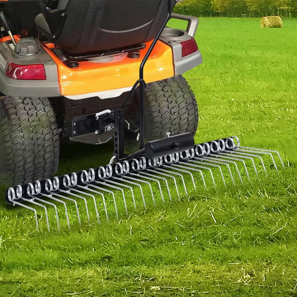 Walplus Scarifier for Ride-on Mower - Black - 109 x 57.5 x 67 cm