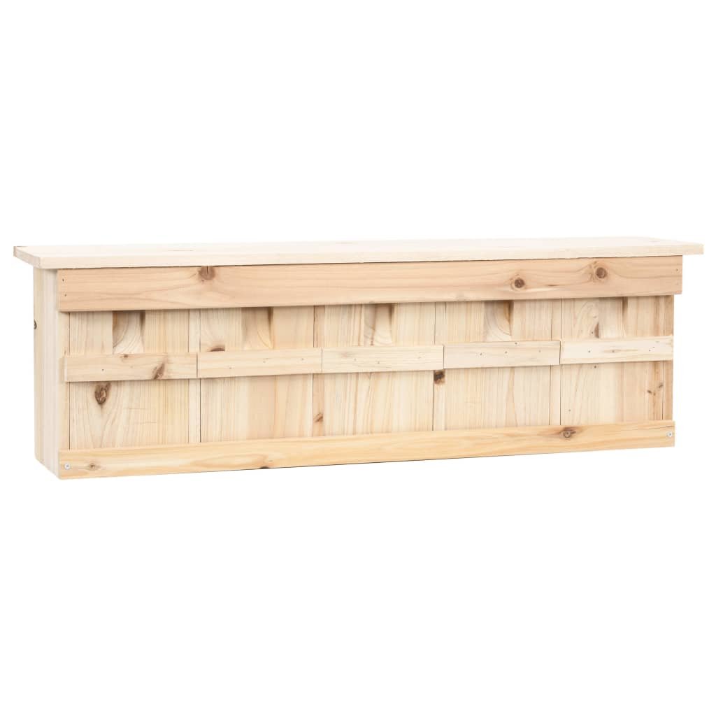 Walplus Wood Sparrow House with 5 Rooms Firwood - 68 x 15 x 21 cm