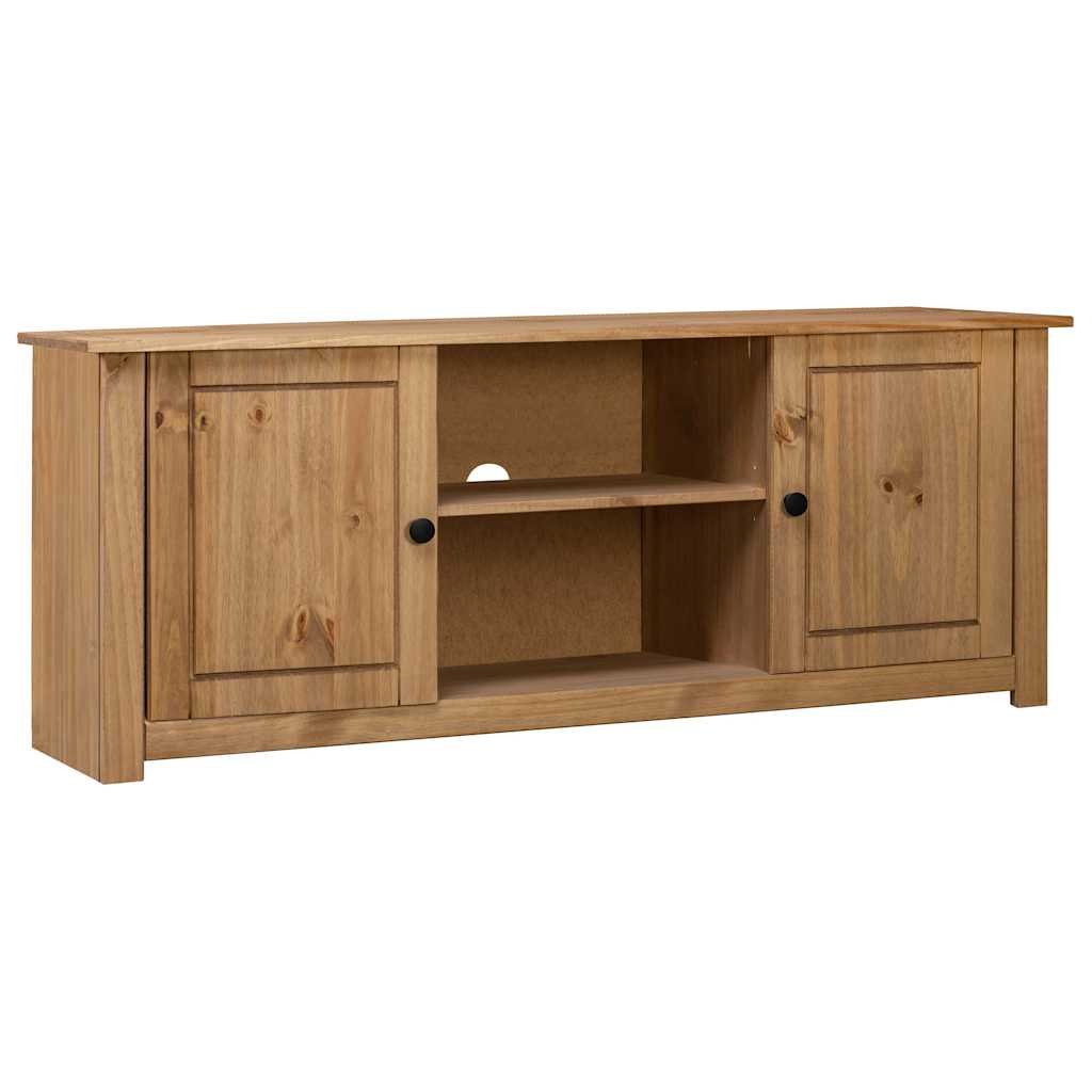 Walplus 2 Compartment TV Cabinet - Natural Wood - 120 x 40 x 50 cm