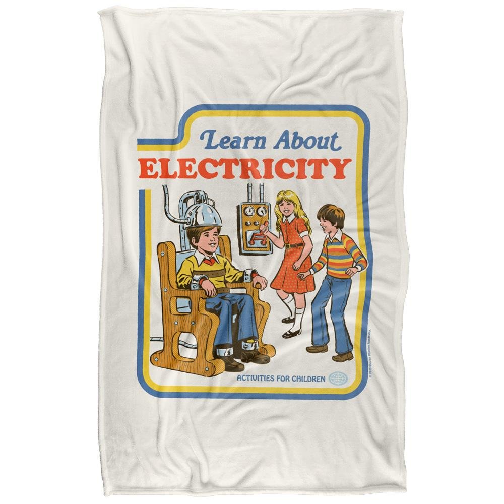 Steven Rhodes Learn About Electricity Soft Touch Blanket - 152cm x 127cm