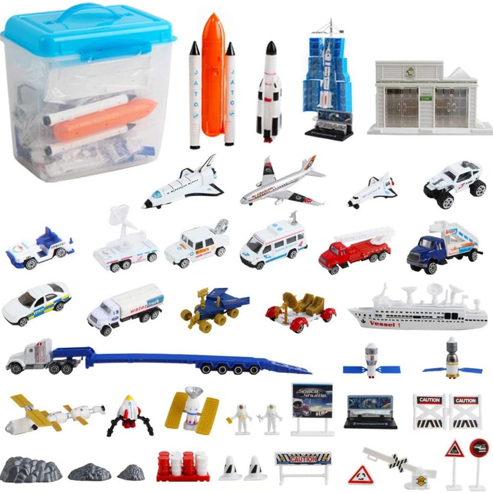 deAO Astronaut Space Ship Rocket Plane Set