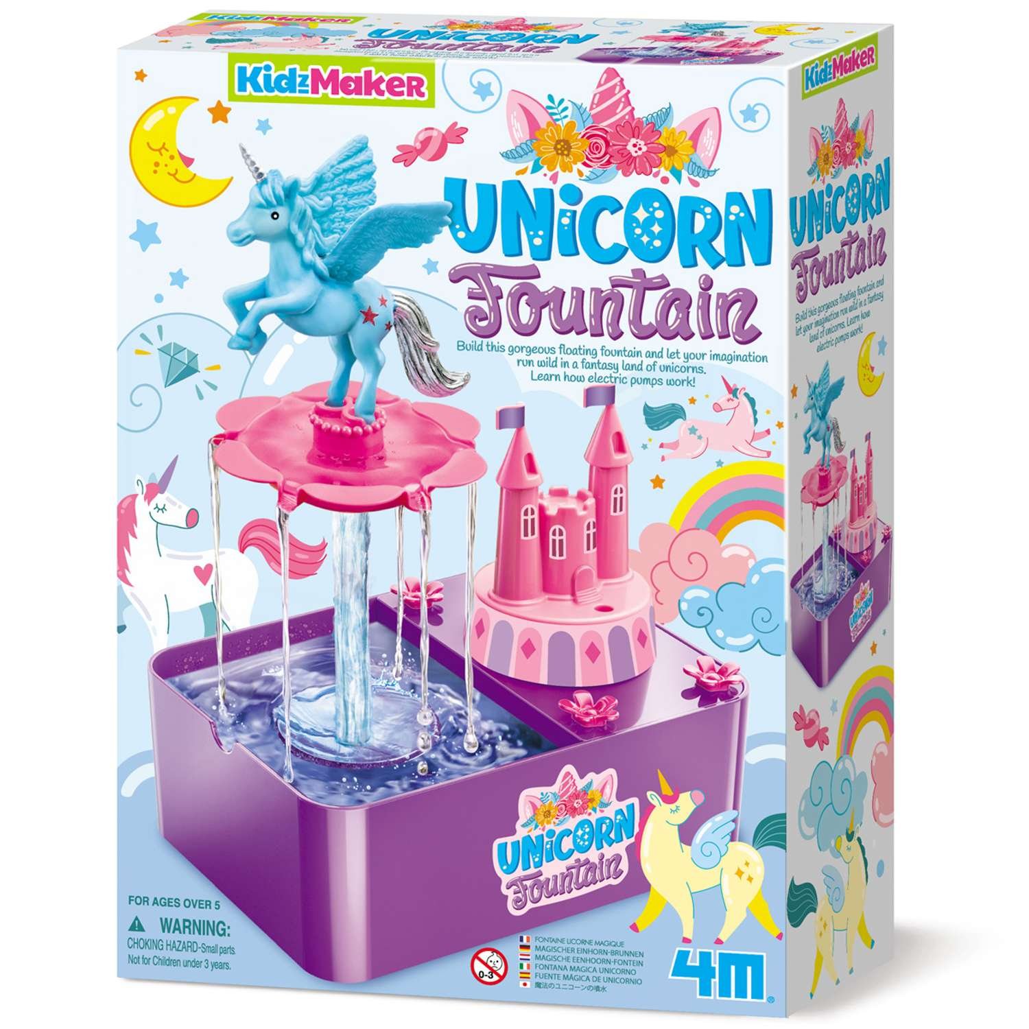 4M KidzMaker Unicorn Fountain - 5 Years +