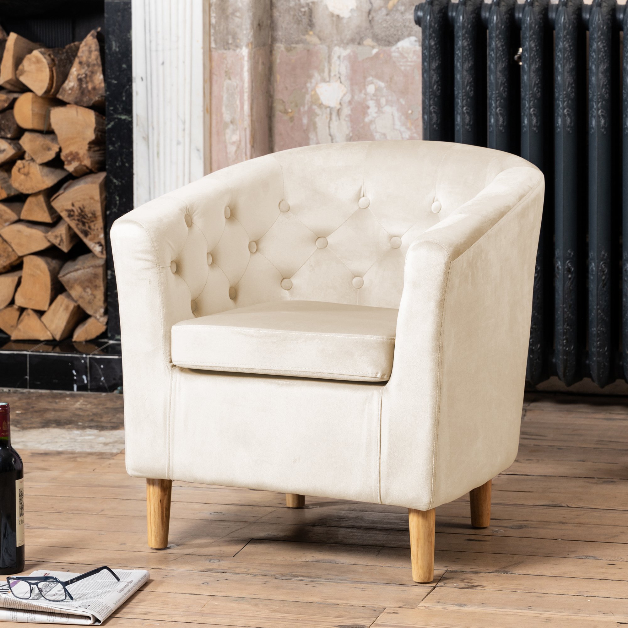Artemis Home Clio Accent Chair - Cream