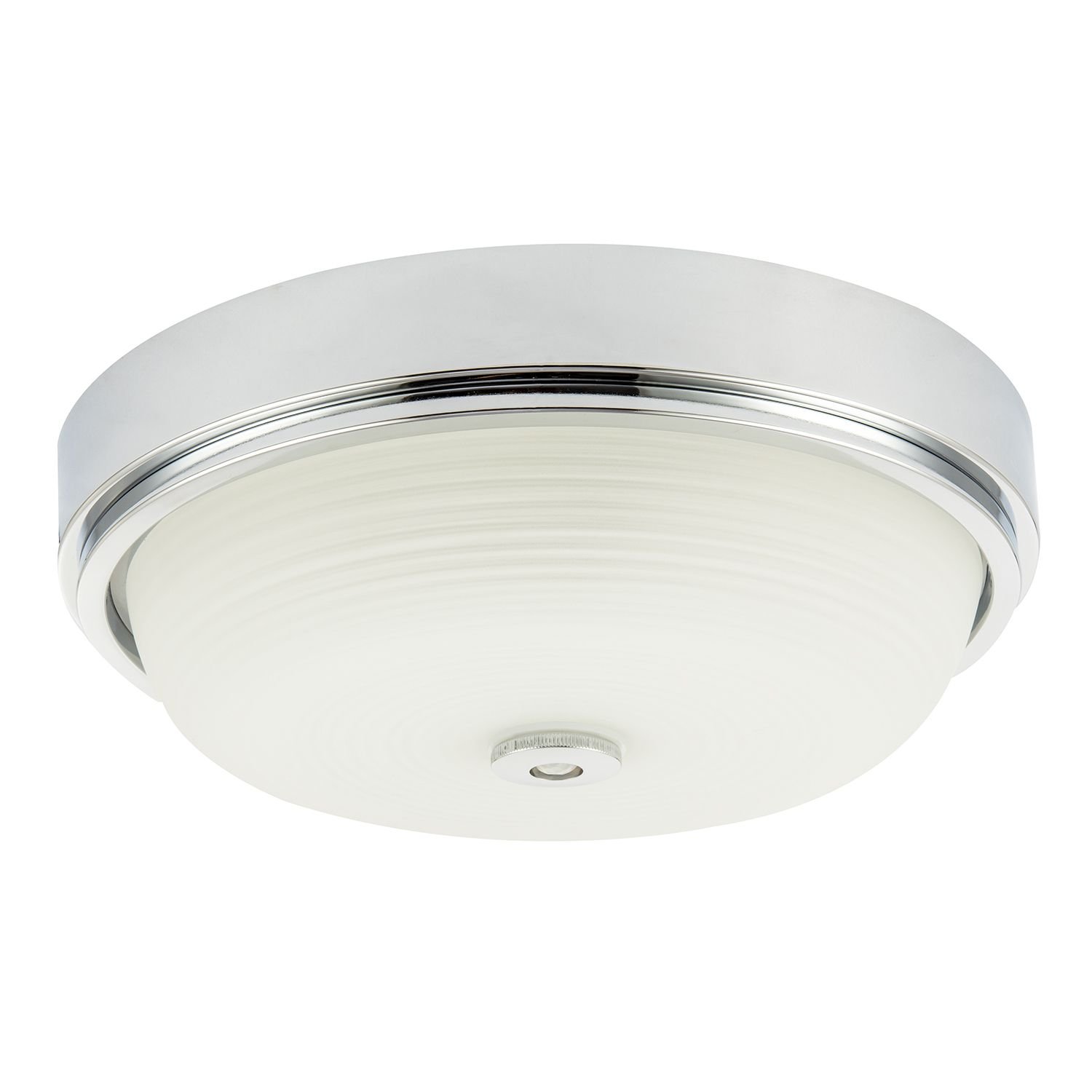 Happy Homewares Sensor IP44 in Chrome with Multi Bathroom Ceiling Light - 32cm