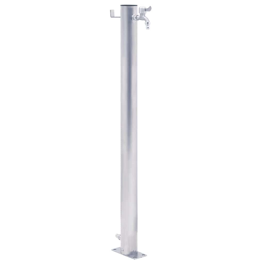 Walplus Stainless Steel Garden Water Column Round - 23.5 x 7 x 40 cm