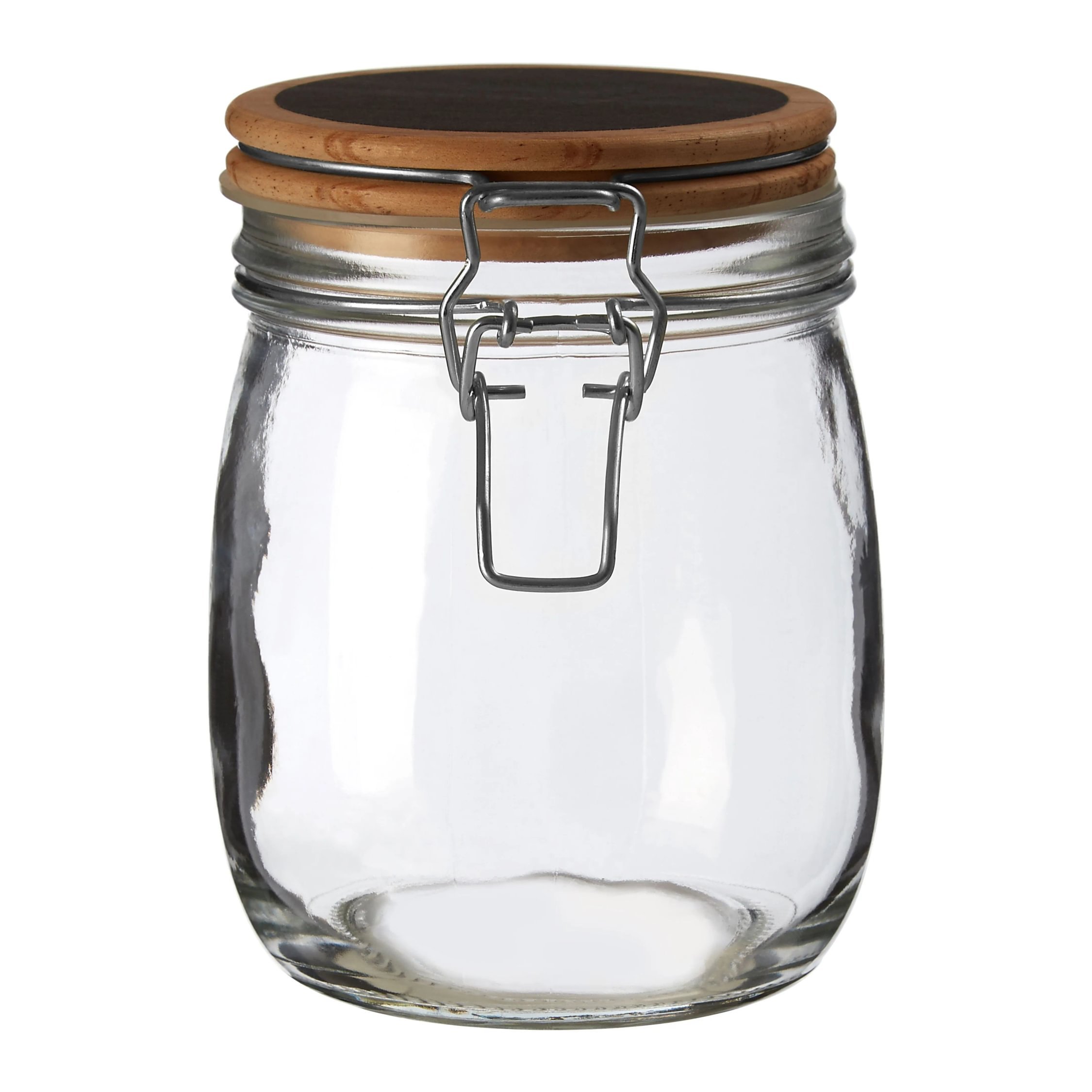 Orsina Appert Glass Storage Jar with Wooden Lid 750 ml