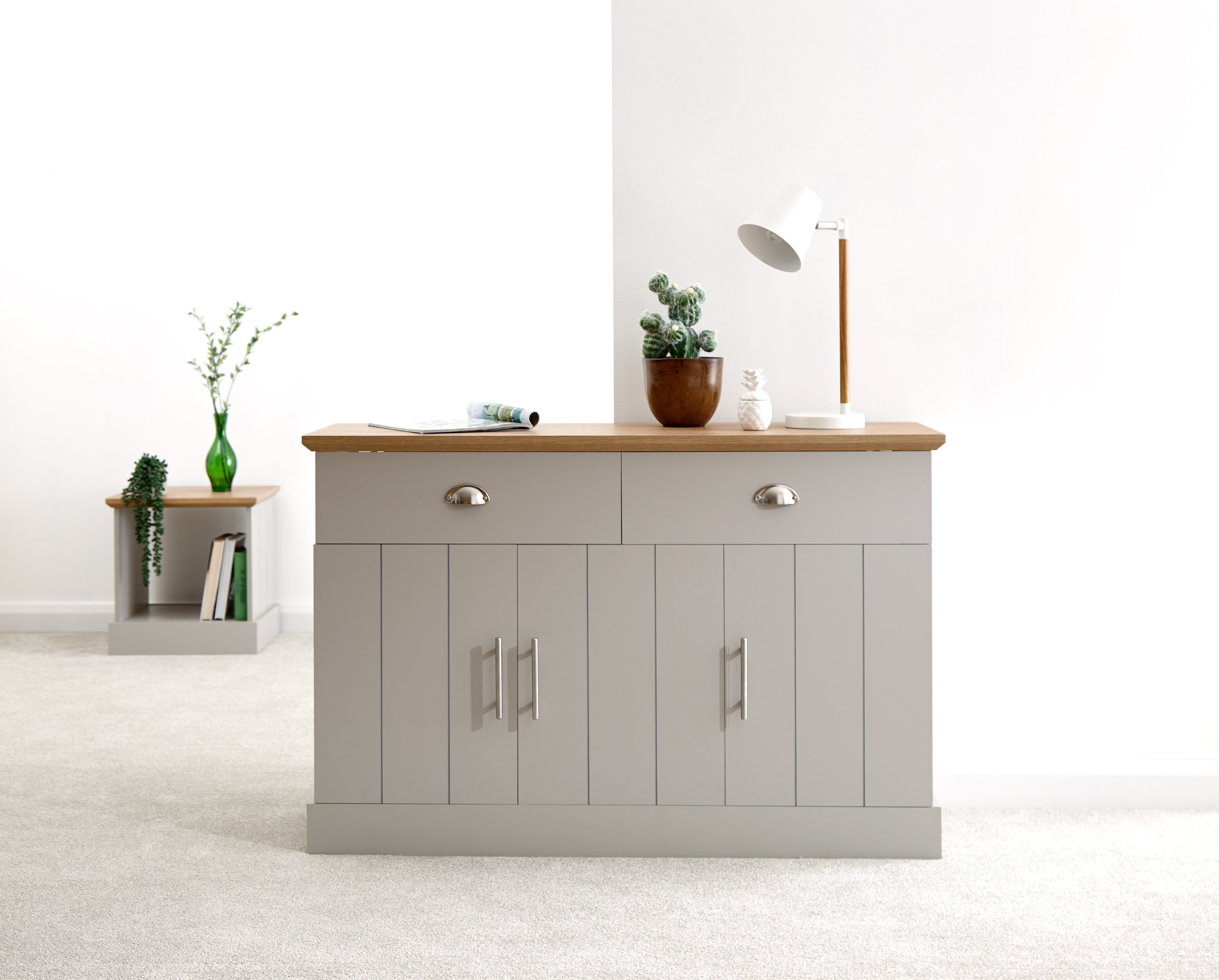 GFW Kendal Large Sideboard - Grey