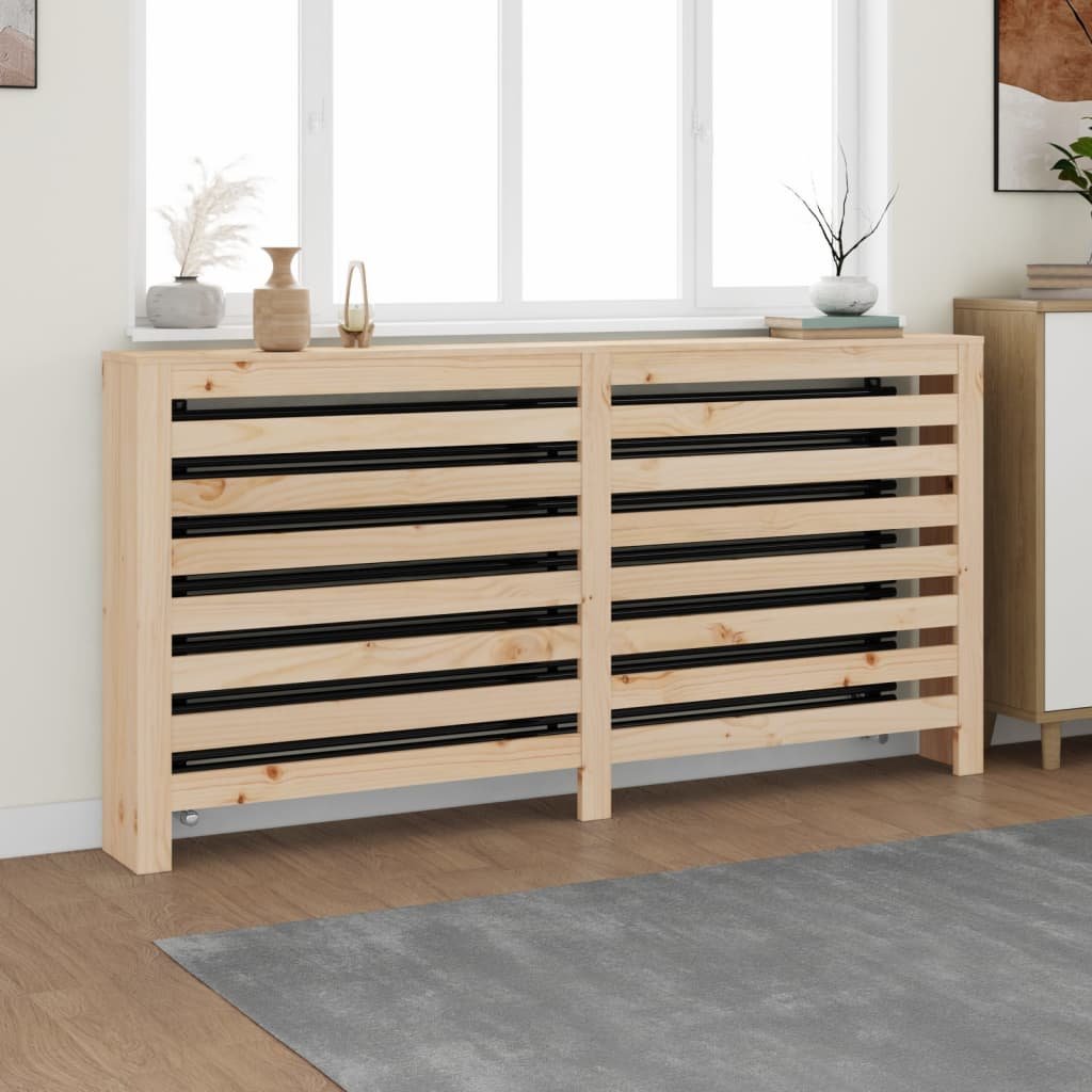 Walplus Horizontal Slats Solid Wood Radiator Cover - 169 x 19 x 84 cm