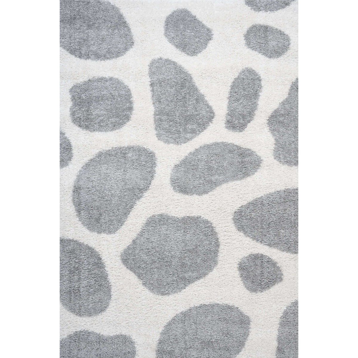The Rugs Grey Moodi Pebble Shaggy Rug - 80 x 150cm
