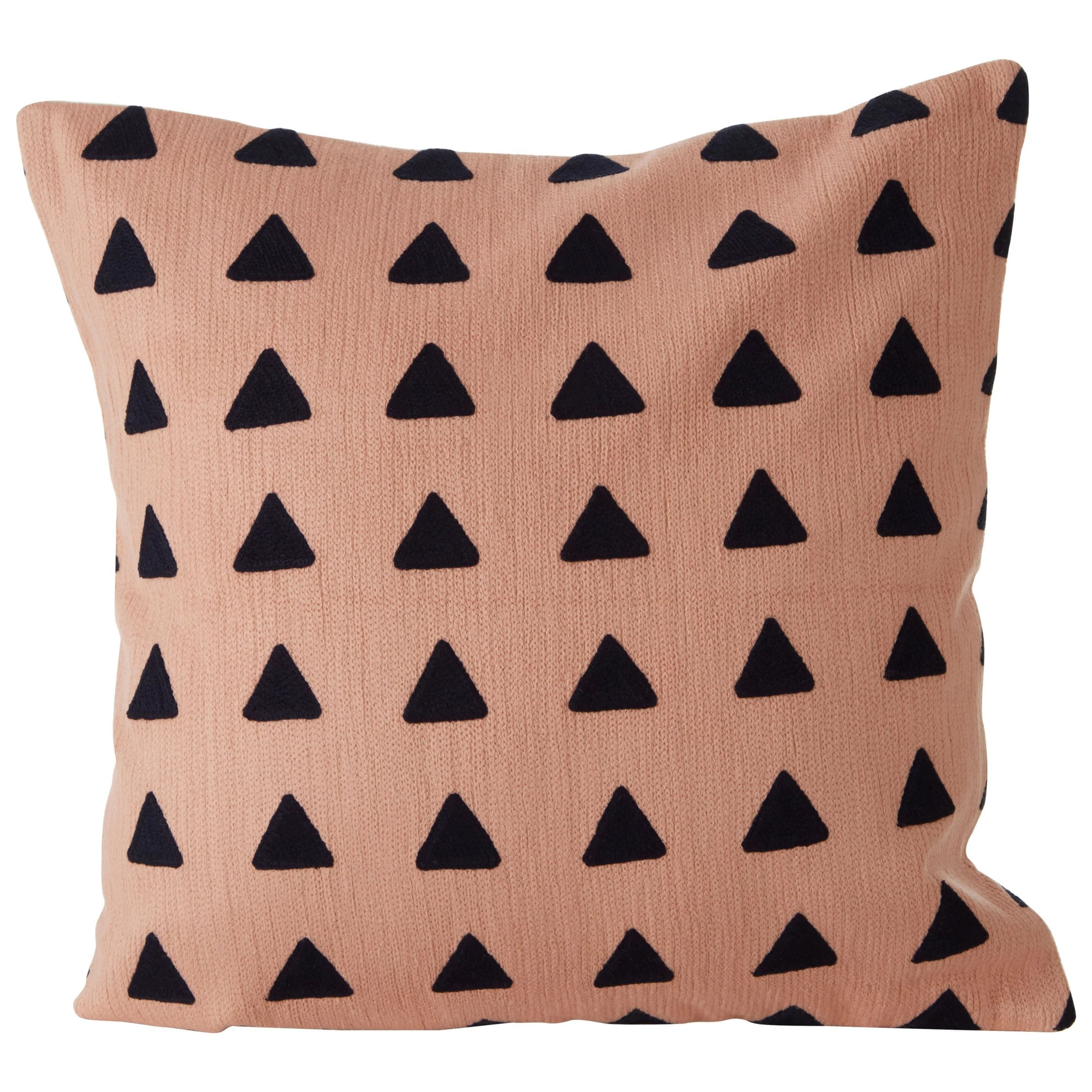 Orsina Bosie Ozella Embroidered Square Cushion – Blue and Pink