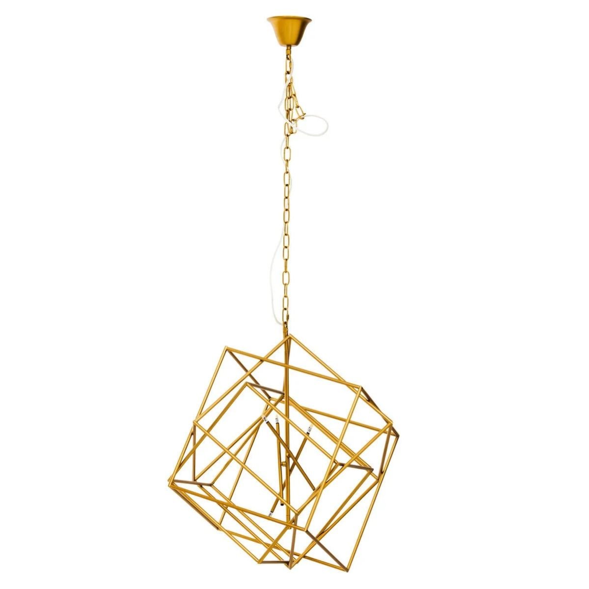Orsina Kamara Six Bulb Pendant Light - Brass