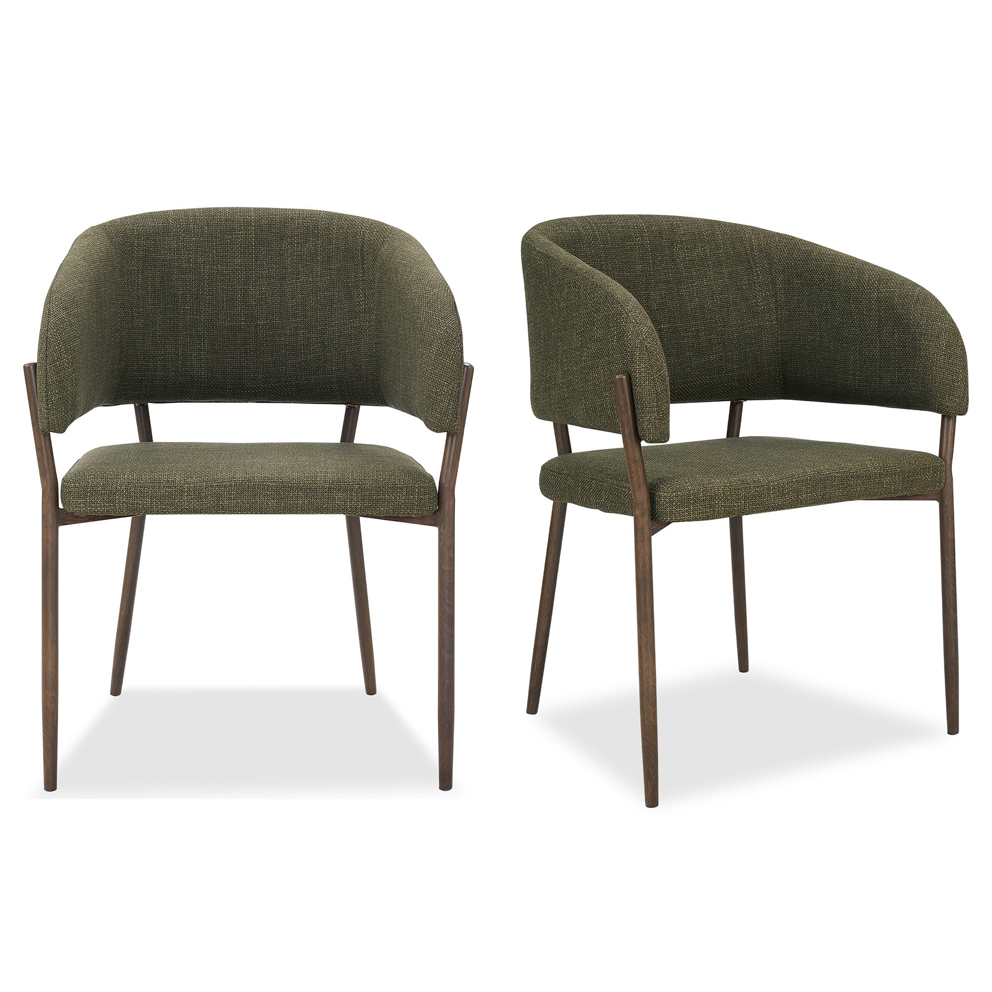 Vonhaus Oxford Dining Chairs Set of 2 - Green
