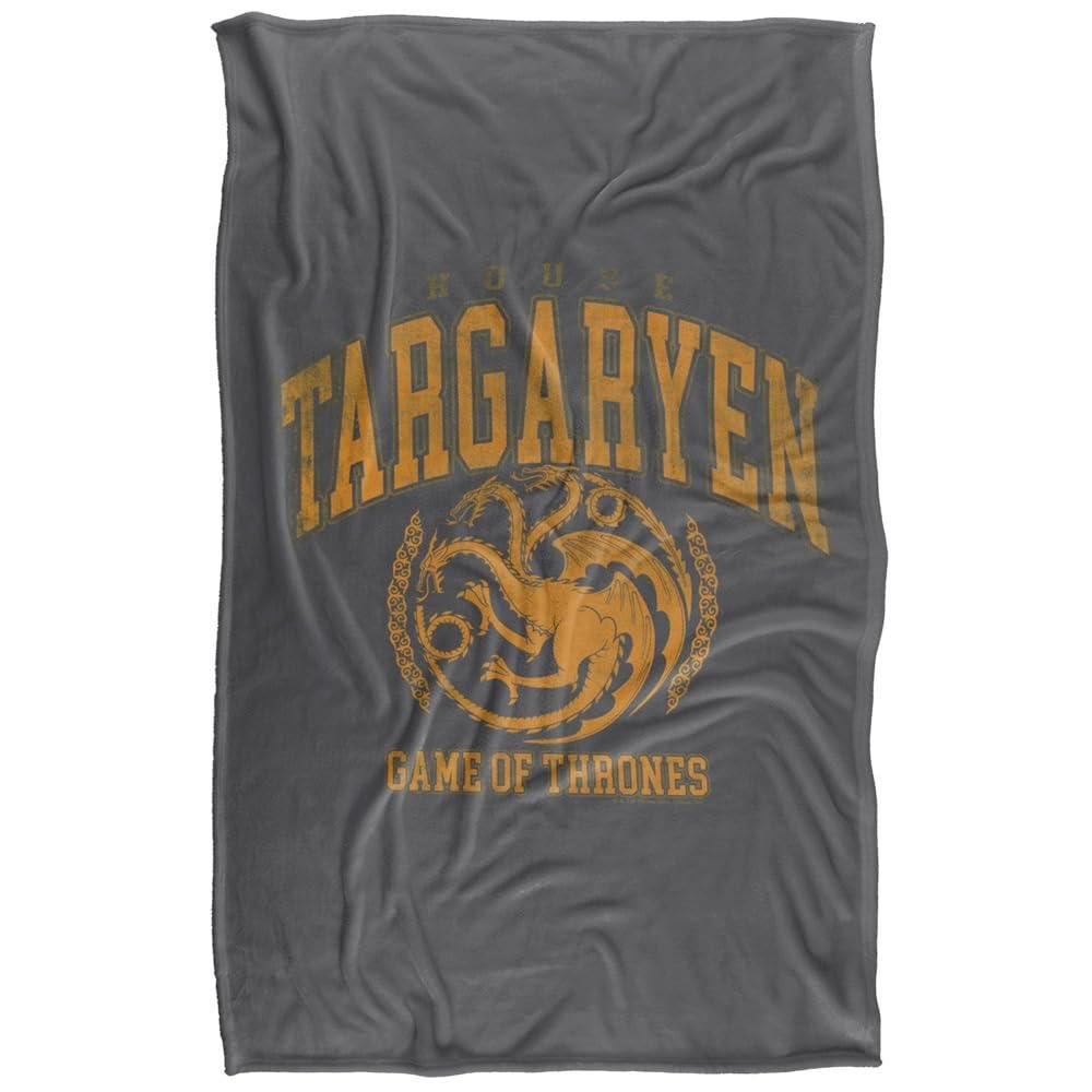 Game Of Thrones House Targaryen Varsity Soft Touch Blanket - 147cm x 91cm