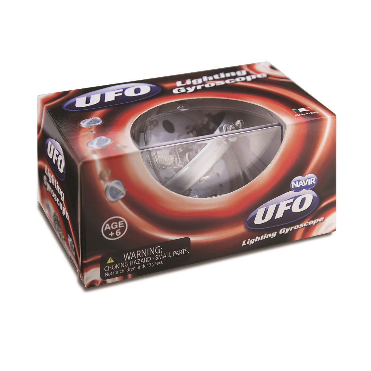 Navir UFO Lighting Gyroscope - Red
