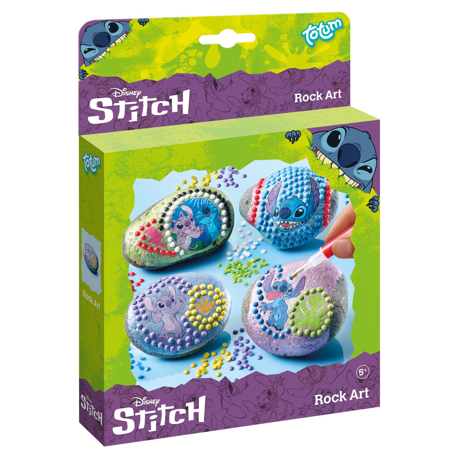 Totum Disney Stitch Rock Art Craft Activity Set