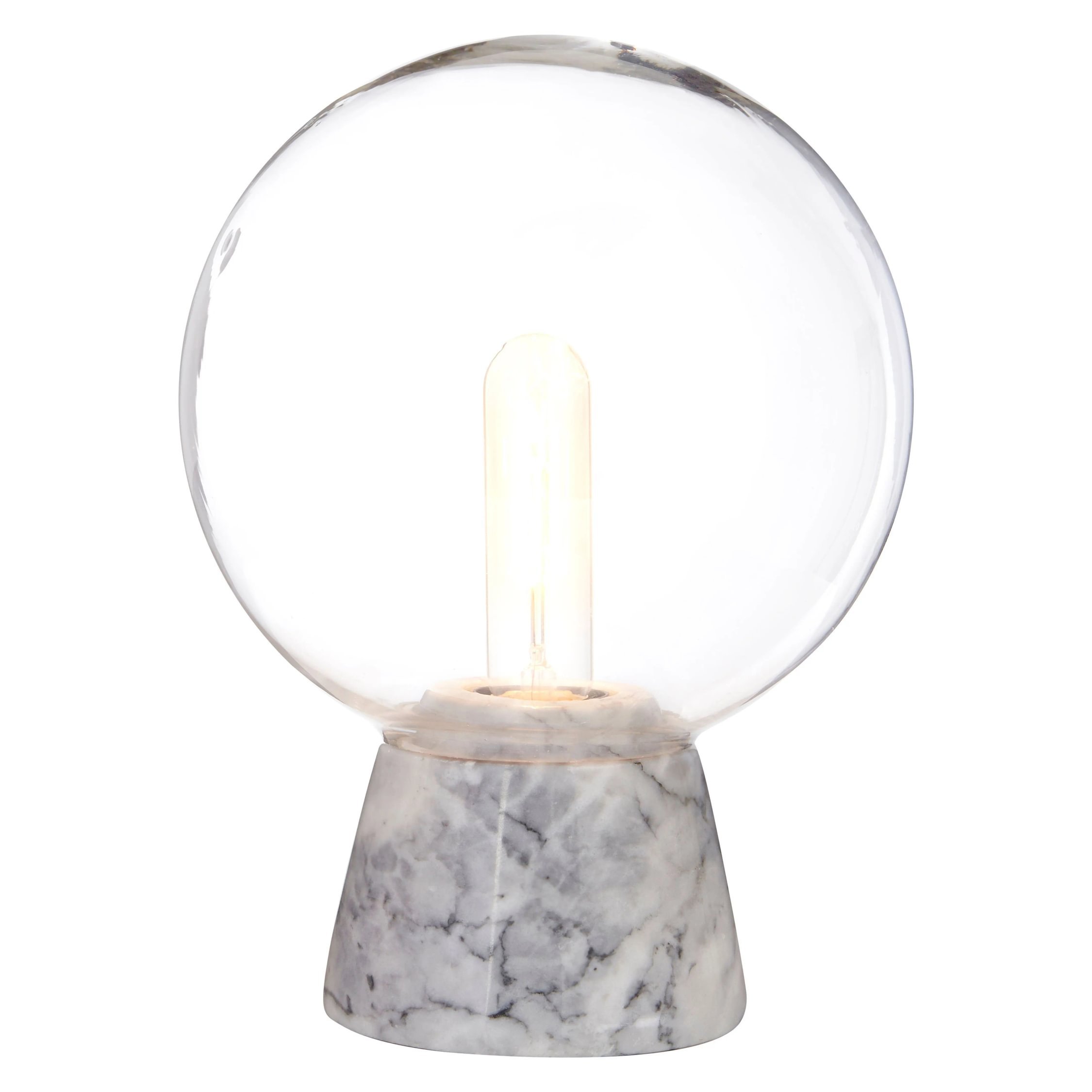 Orsina Lamonte Marble Base Table Lamp – Grey