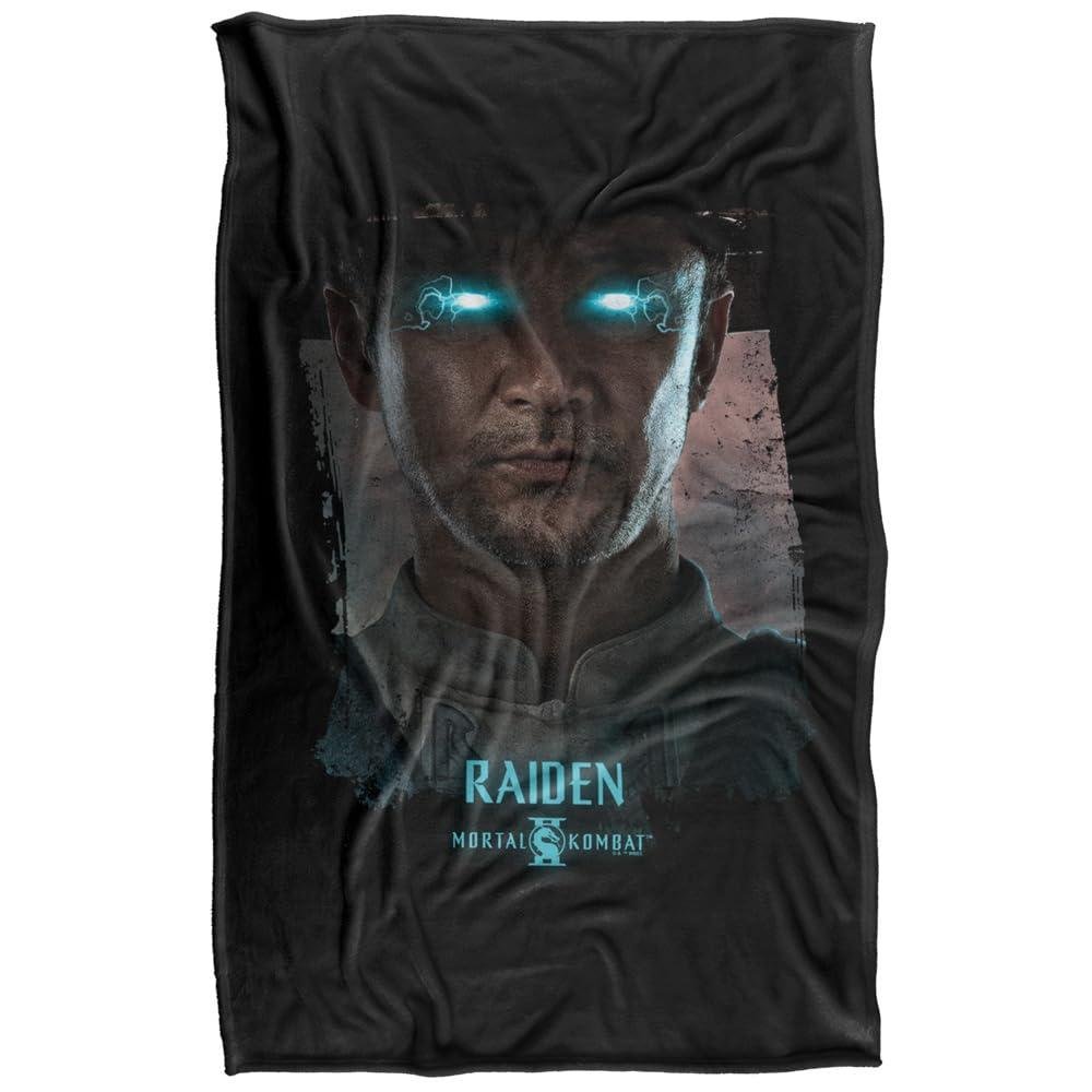 Mortal Kombat 2 Raiden Portrait Soft Touch Blanket - 147cm x 91cm