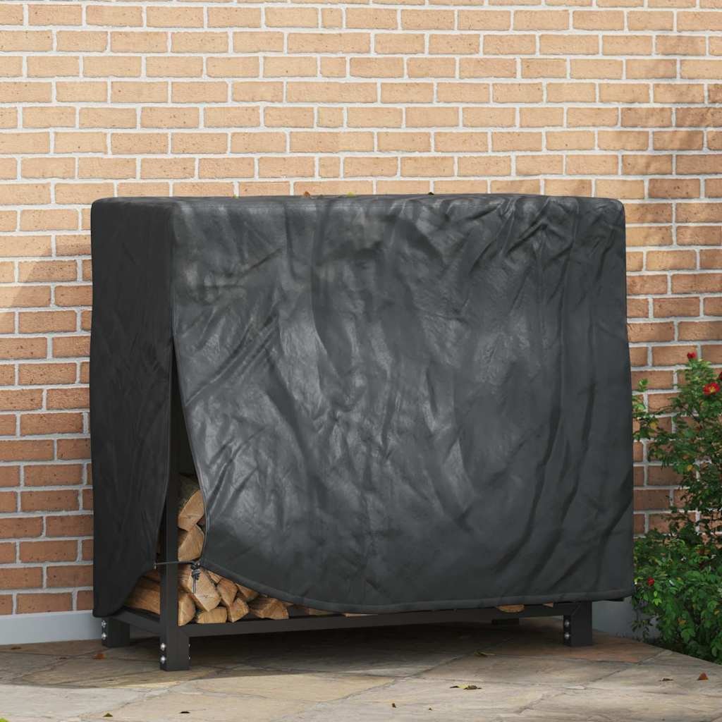 Walplus 210D Oxford Rectangular Firewood Rack Cover - Black - 61 x 122 x 106 cm