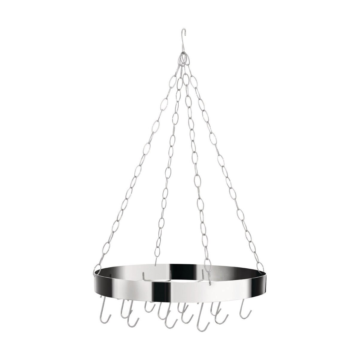 Orsina Valen Metal Round Hanging Pot Rack - Chrome