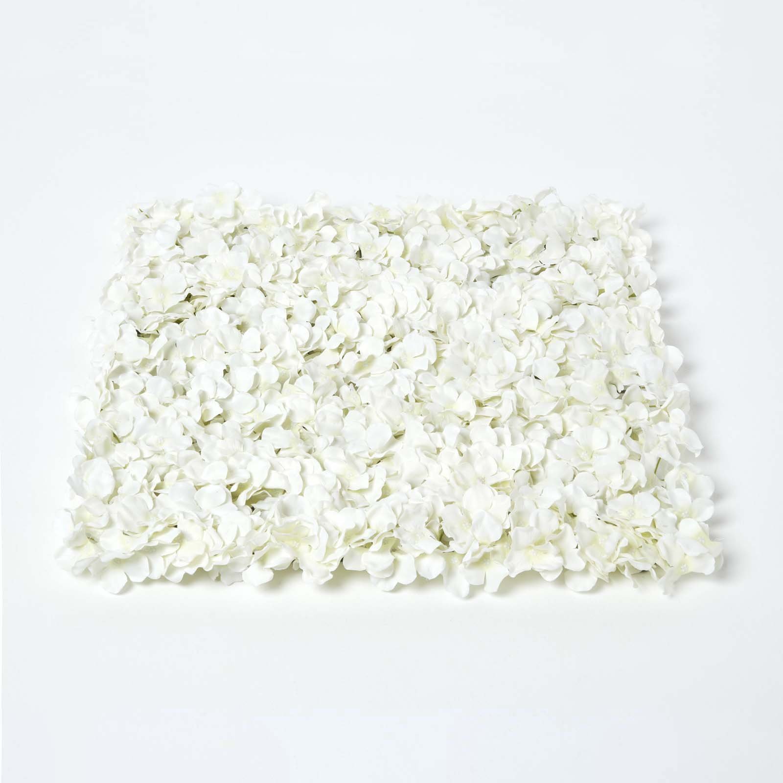 Homescapes Polyester Hydrangea Flower Wall Tile - Neutral
