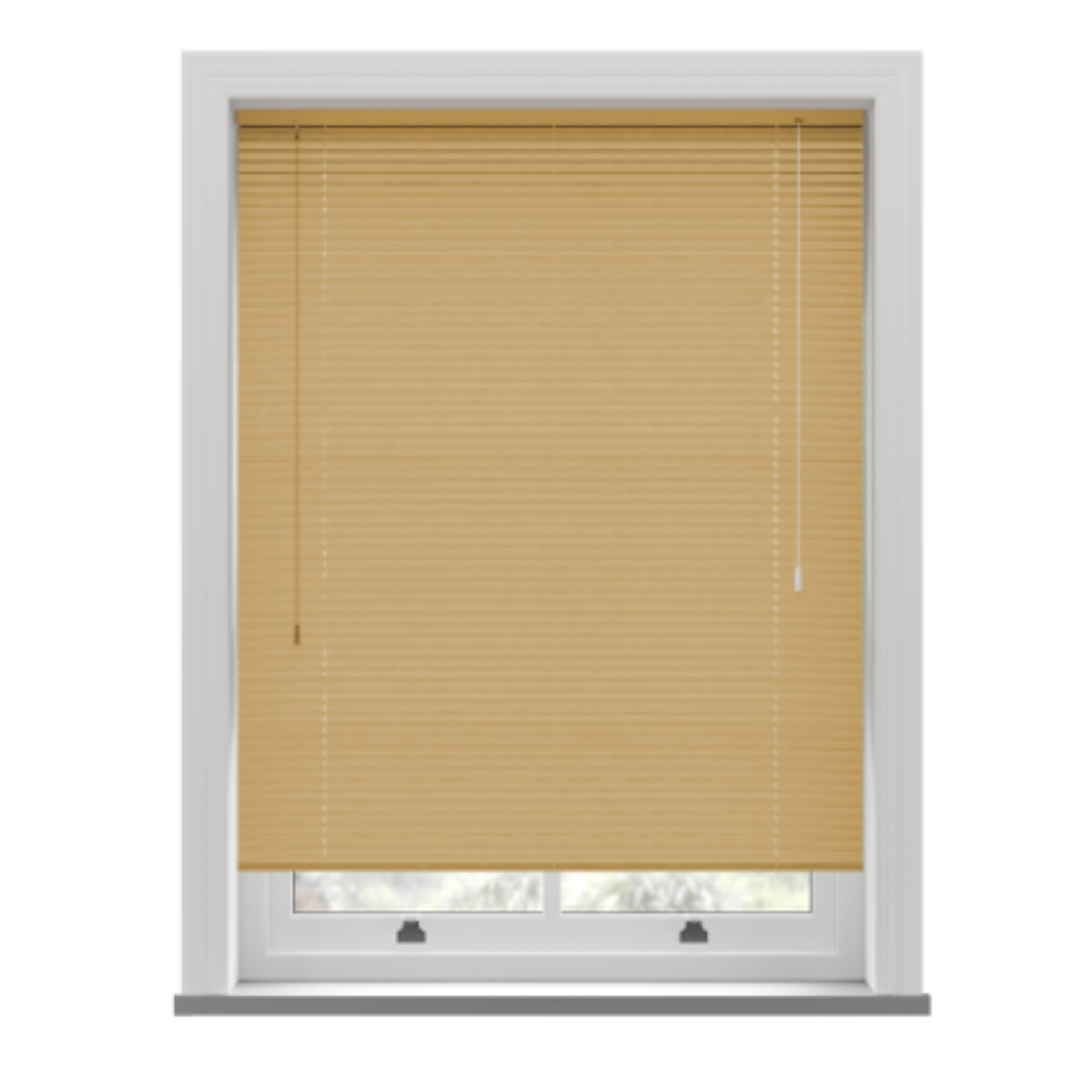 New Edge Blinds Natural PVC Venetian Blind 25mm Slats - 45cm x 152cm
