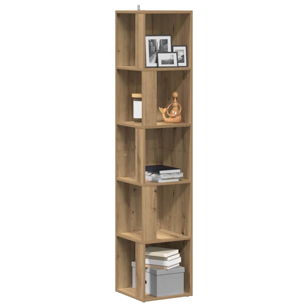 Walplus Engineered Wood Cabinet - Oak - 33 x 33 x 165 cm
