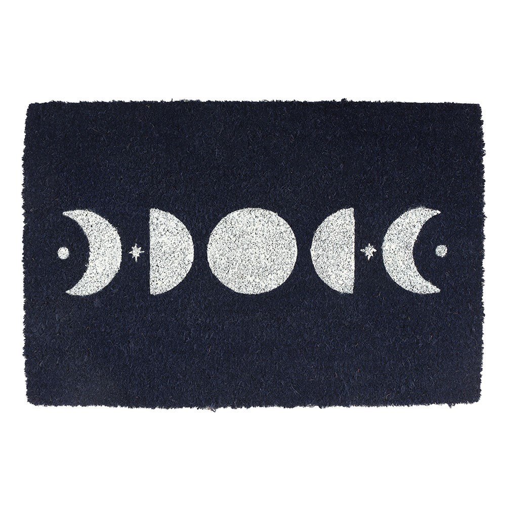 Something Different Moon Phases Door Mat - Dark Blue