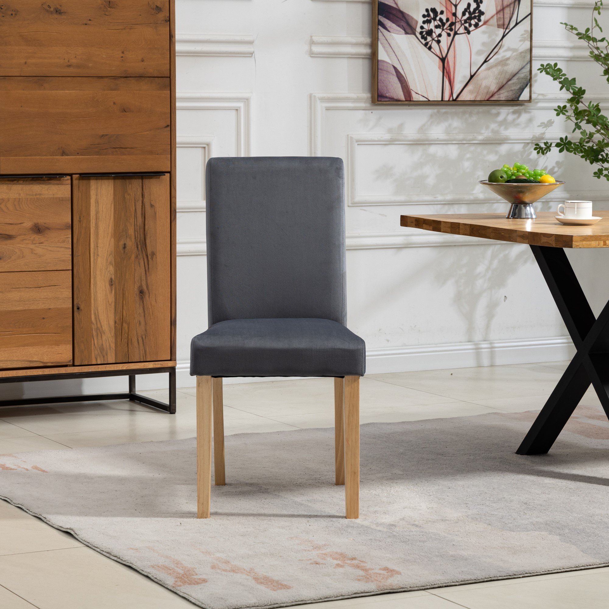 Artemis Home Maiolo Velvet Dining Chairs - Set of 2 - Grey